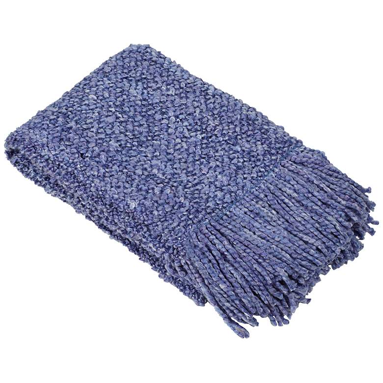 Image 1 Camelot Collection Sapphire Blue Decorative Throw