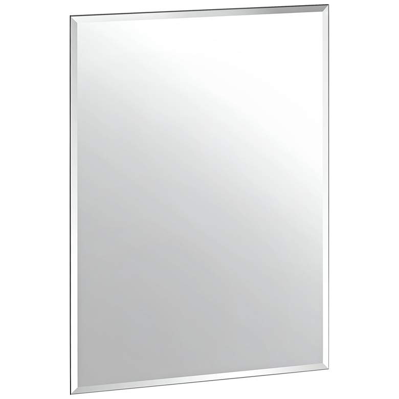 Image 2 Cameo 23 1/2 inch x 31 1/2 inch Frameless Flush Mount Mirror