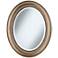 Cameo Champagne Finish 30 1/2" High Oval Wall Mirror