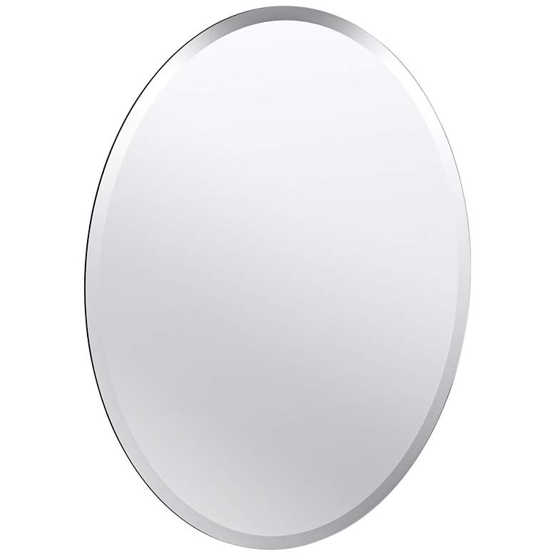 Image 2 Cameo Flush Mount 19 1/2 inch x 26 1/2 inch Frameless Mirror