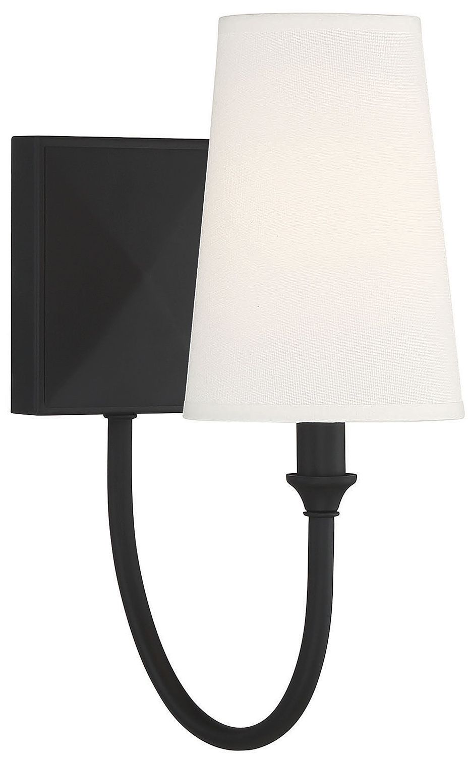 Image 2 Cameron 1-Light Wall Sconce in Matte Black more views