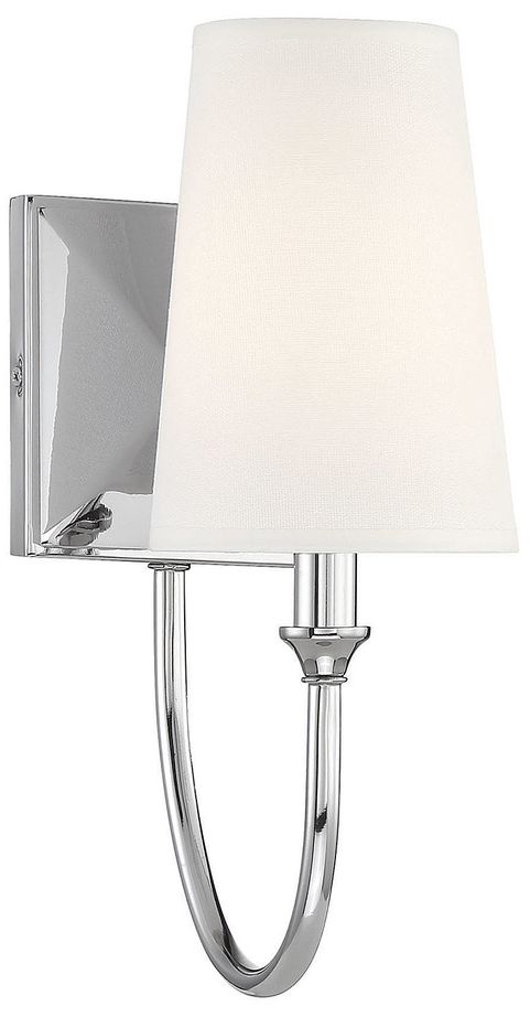 Cameron 1-Light Wall Sconce in Polished Nickel