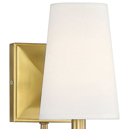 Image 3 Cameron 1-Light Wall Sconce in Warm Brass more views