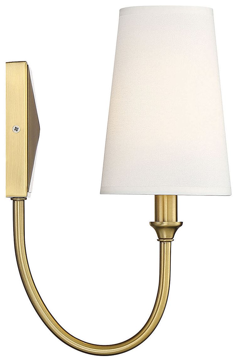 Image 5 Cameron 1-Light Wall Sconce in Warm Brass more views