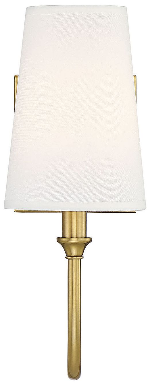 Image 6 Cameron 1-Light Wall Sconce in Warm Brass more views