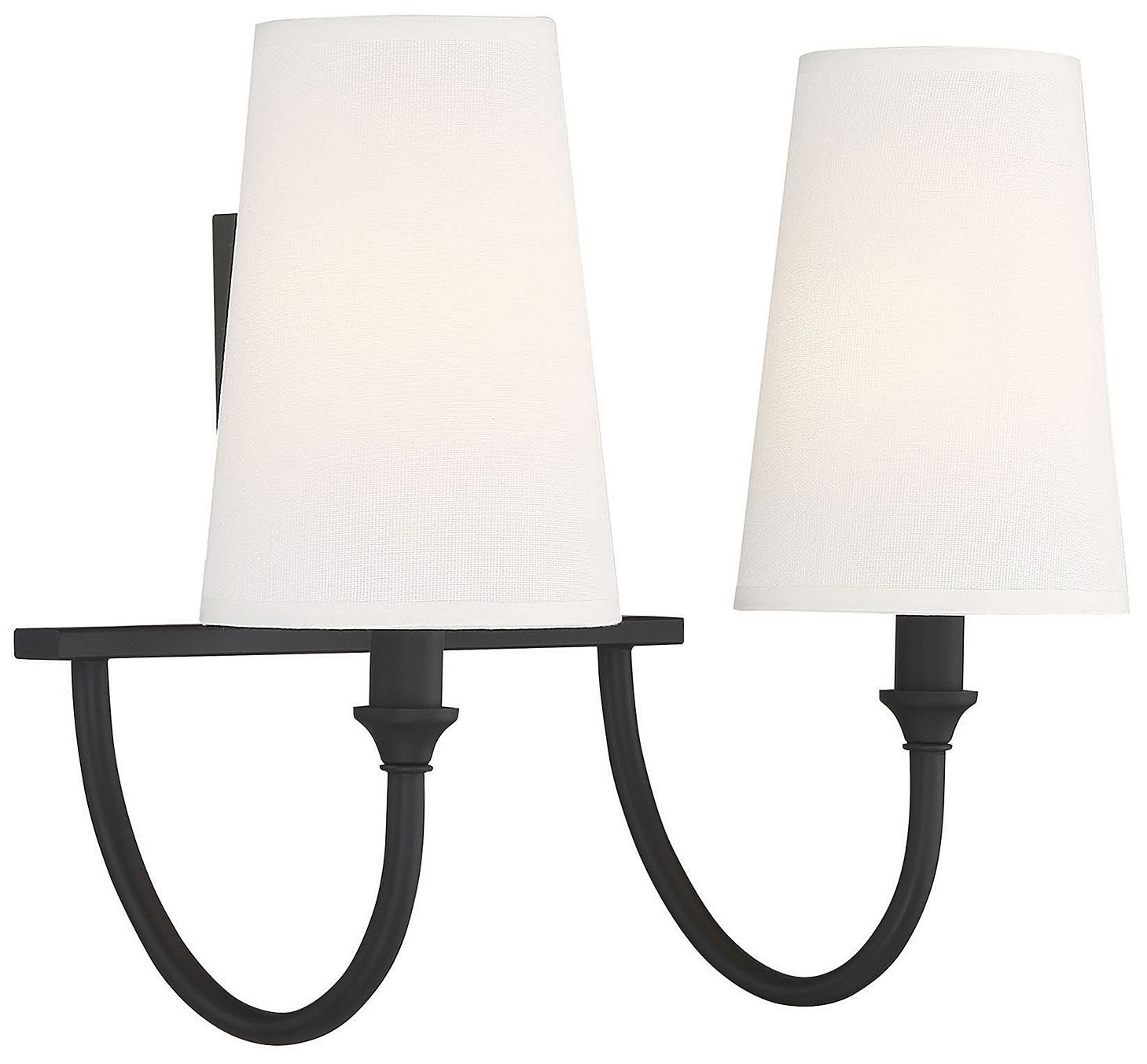 Image 5 Cameron 2-Light Bathroom Vanity Light in Matte Black more views