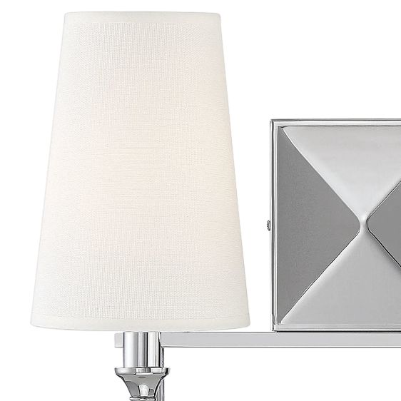 Image 2 Cameron 2-Light Bathroom Vanity Light in Polished Nickel more views