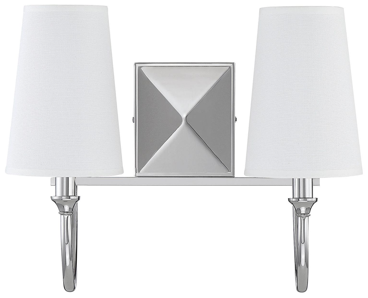 Image 3 Cameron 2-Light Bathroom Vanity Light in Polished Nickel more views