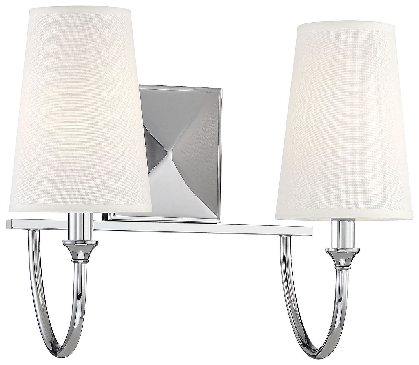 Image 4 Cameron 2-Light Bathroom Vanity Light in Polished Nickel more views