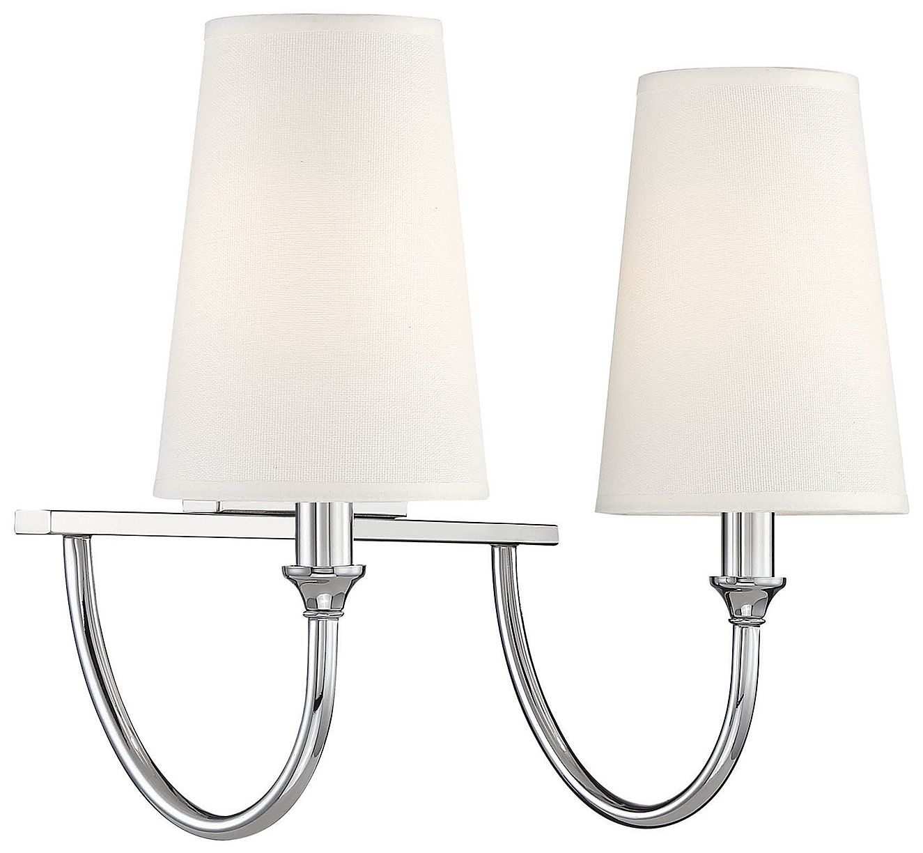 Image 5 Cameron 2-Light Bathroom Vanity Light in Polished Nickel more views