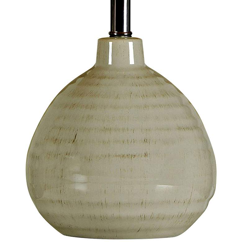 Image 2 Cameron 21 inch High Cool Grey Ceramic Jar Accent Table Lamp more views