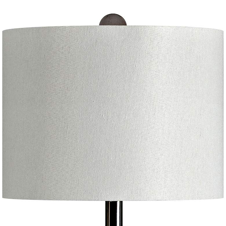 Image 3 Cameron 21 inch High Cool Grey Ceramic Jar Accent Table Lamp more views