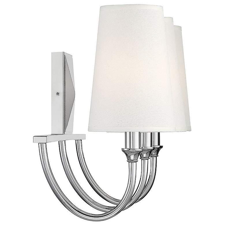 Image 5 Cameron 24" Wide Polished Nickel Metal 3-Light Bath Light more views