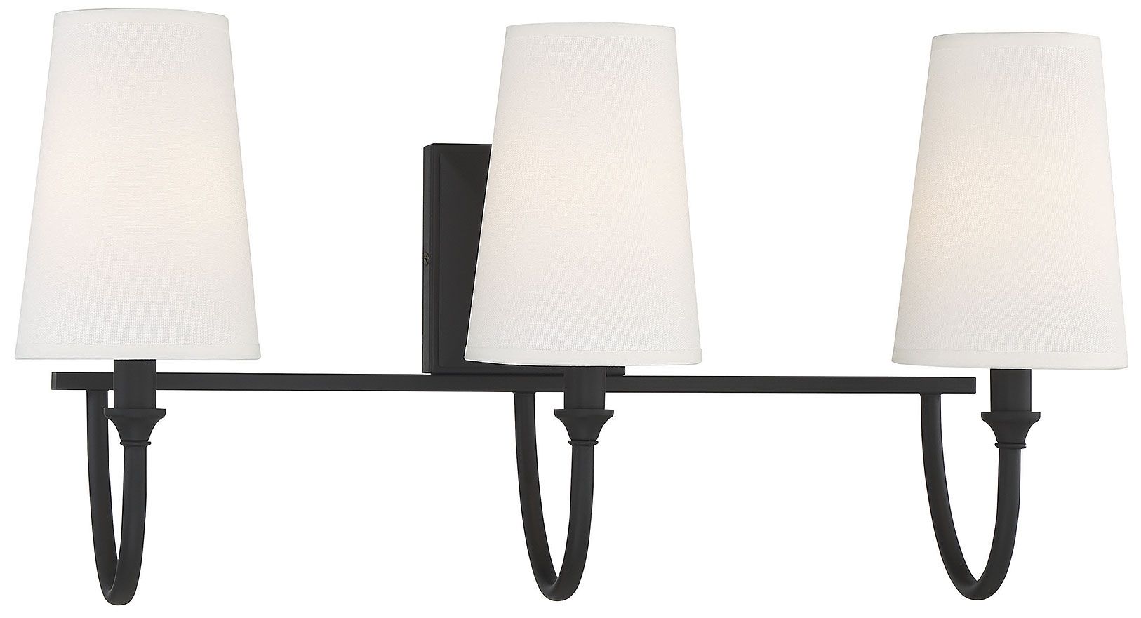 Image 3 Cameron 3-Light Bathroom Vanity Light in Matte Black more views