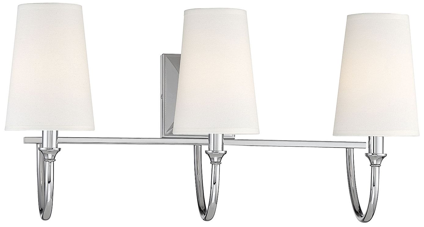 Image 3 Cameron 3-Light Bathroom Vanity Light in Polished Nickel more views