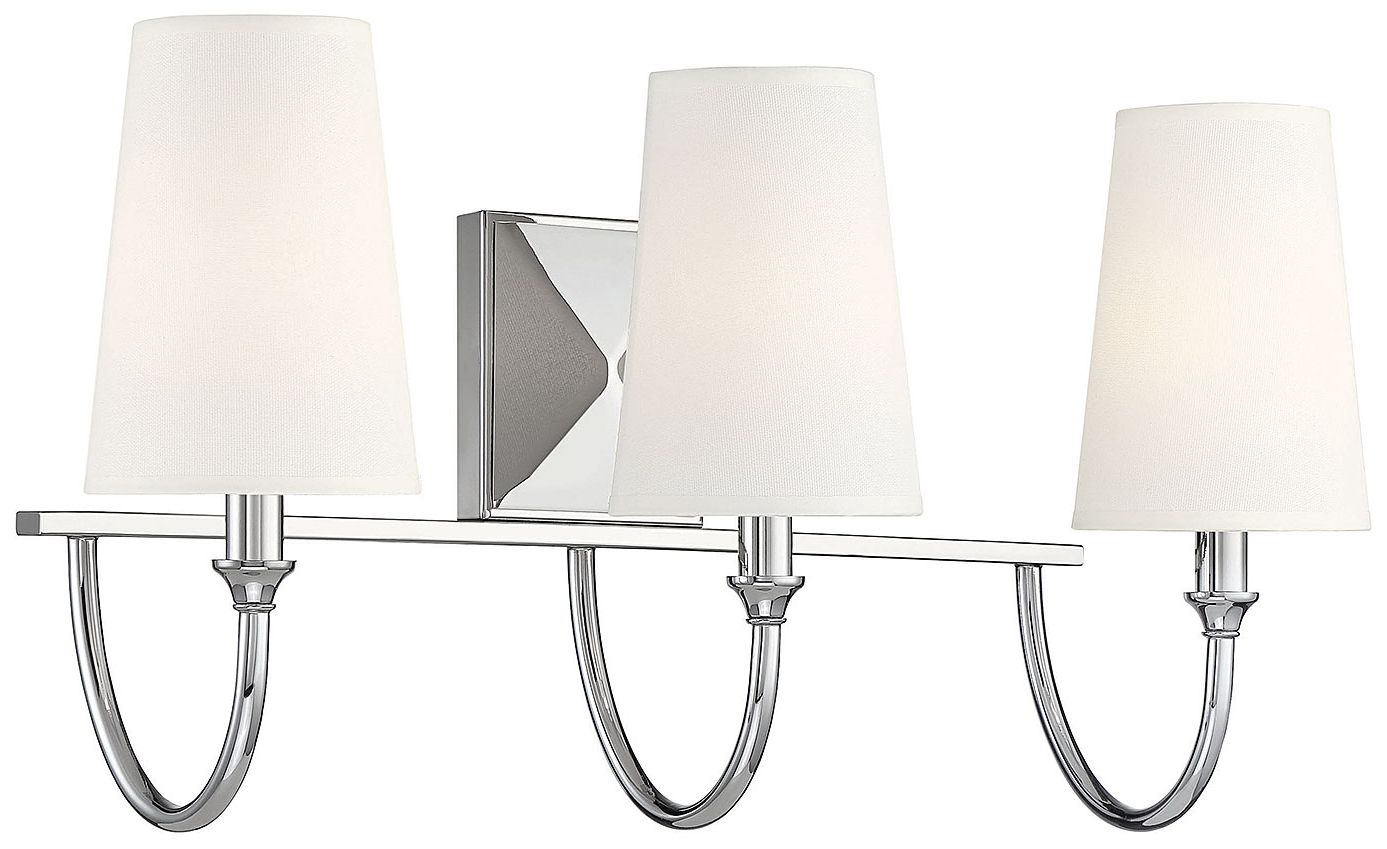 Image 4 Cameron 3-Light Bathroom Vanity Light in Polished Nickel more views