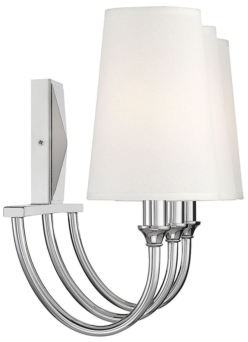 Image 5 Cameron 3-Light Bathroom Vanity Light in Polished Nickel more views