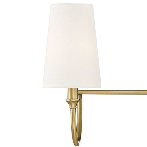 Image 4 Cameron 3-Light Bathroom Vanity Light in Warm Brass more views