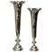 Cameron 32" High Silver Decorative Vases Set of 2