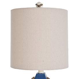 Image5 of Cameron Malta Cream Table Lamp with White Shade more views