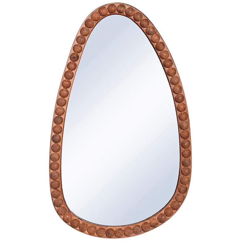 Image 2 Cameron Natural Fir Wood 18 1/4" x 30" Organic Wall Mirror