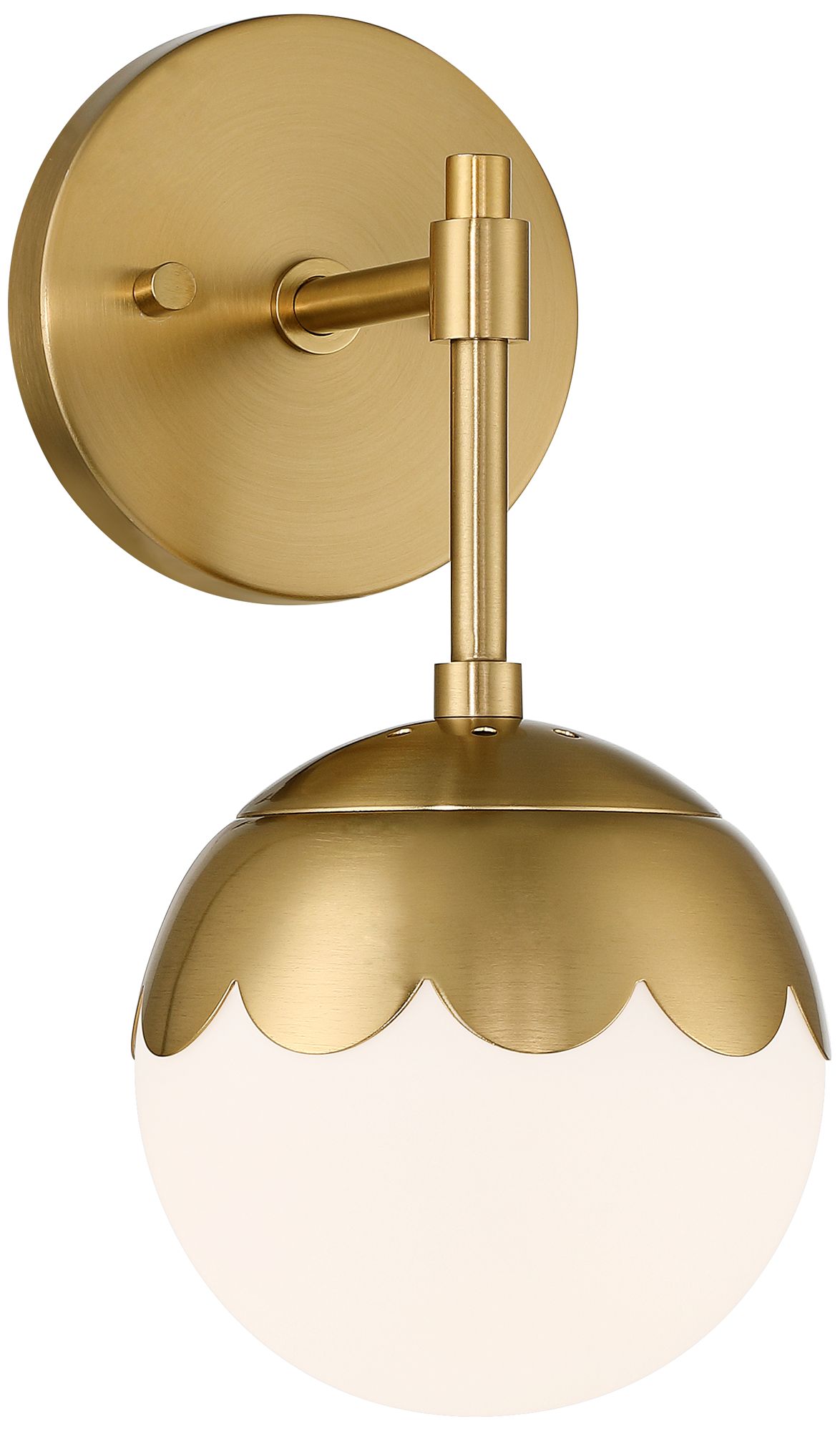Image 2 Camila 11" High Antique Brass Modern Wall Sconce