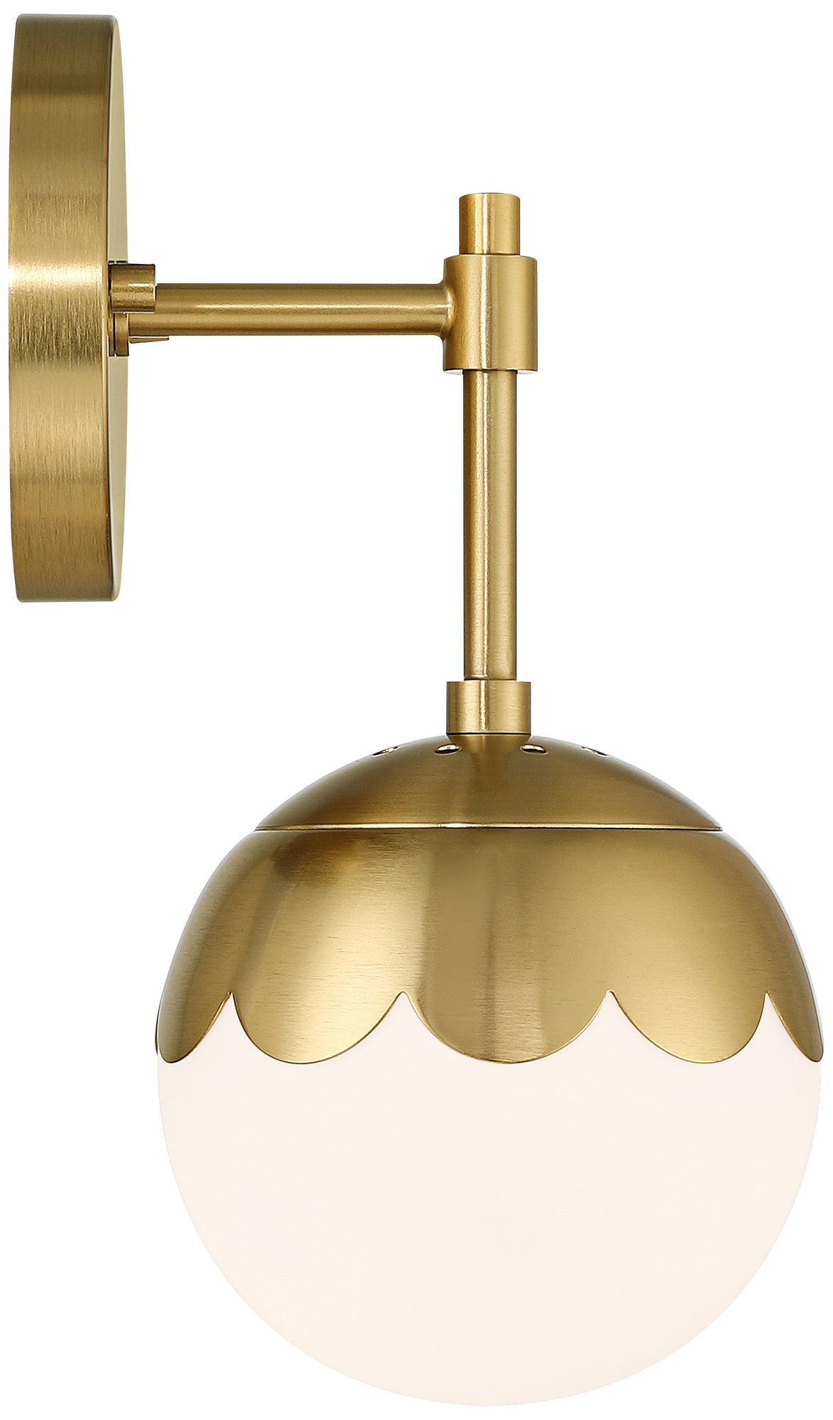 Camila 11" High Antique Brass Modern Wall Sconce