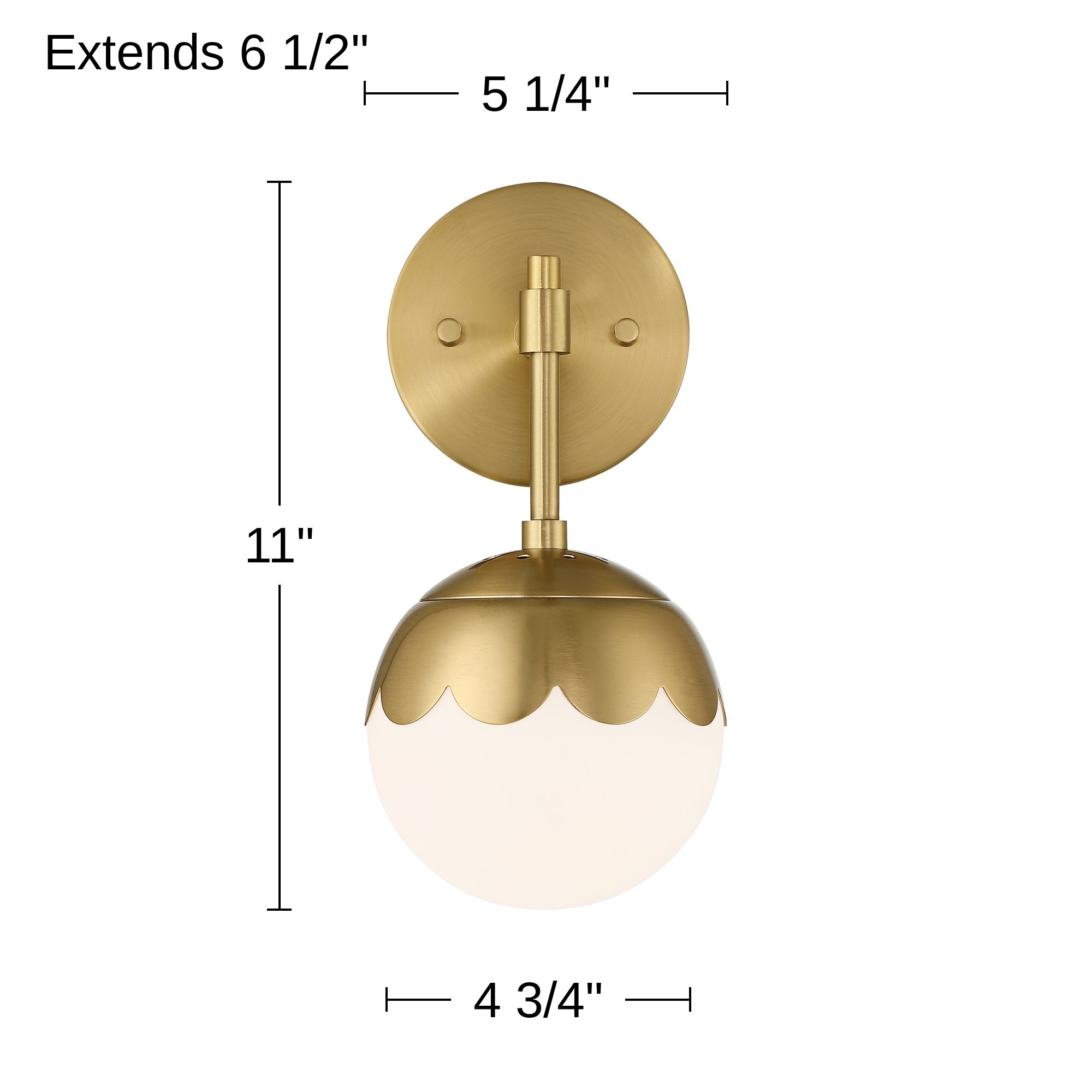Camila 11" High Antique Brass Modern Wall Sconce