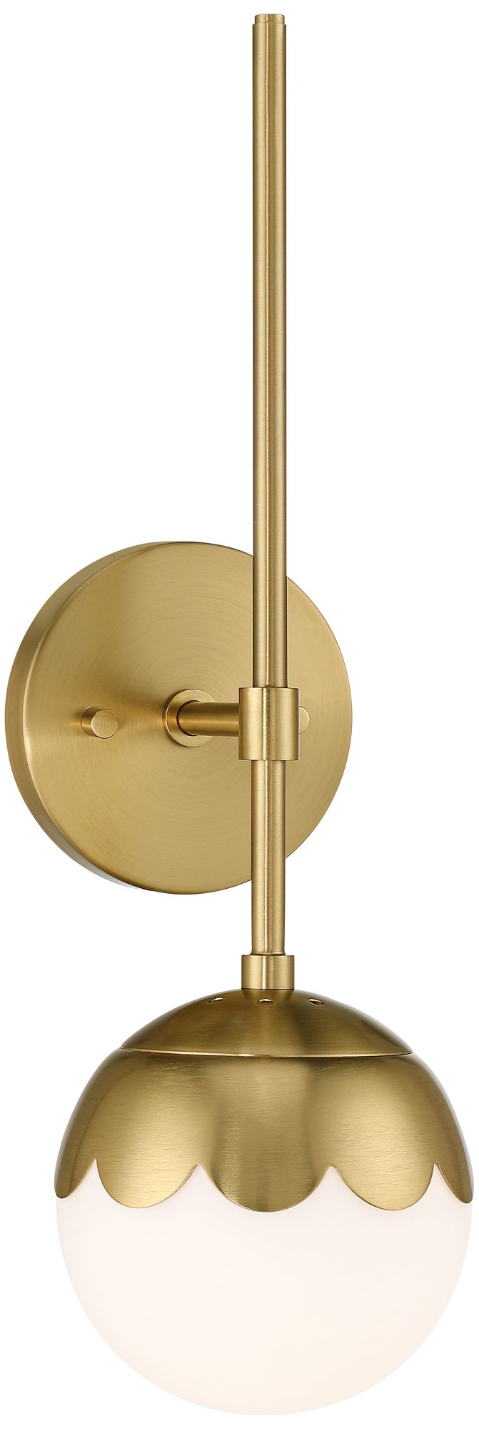Camila 11" High Antique Brass Modern Wall Sconce