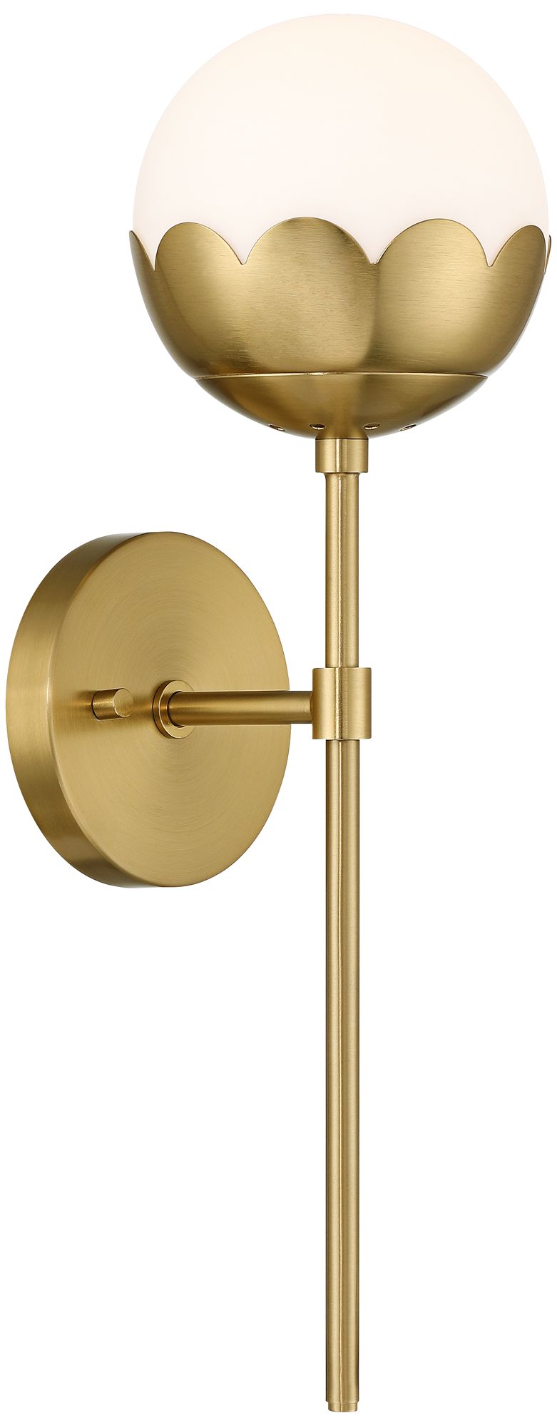 Camila 11" High Antique Brass Modern Wall Sconce