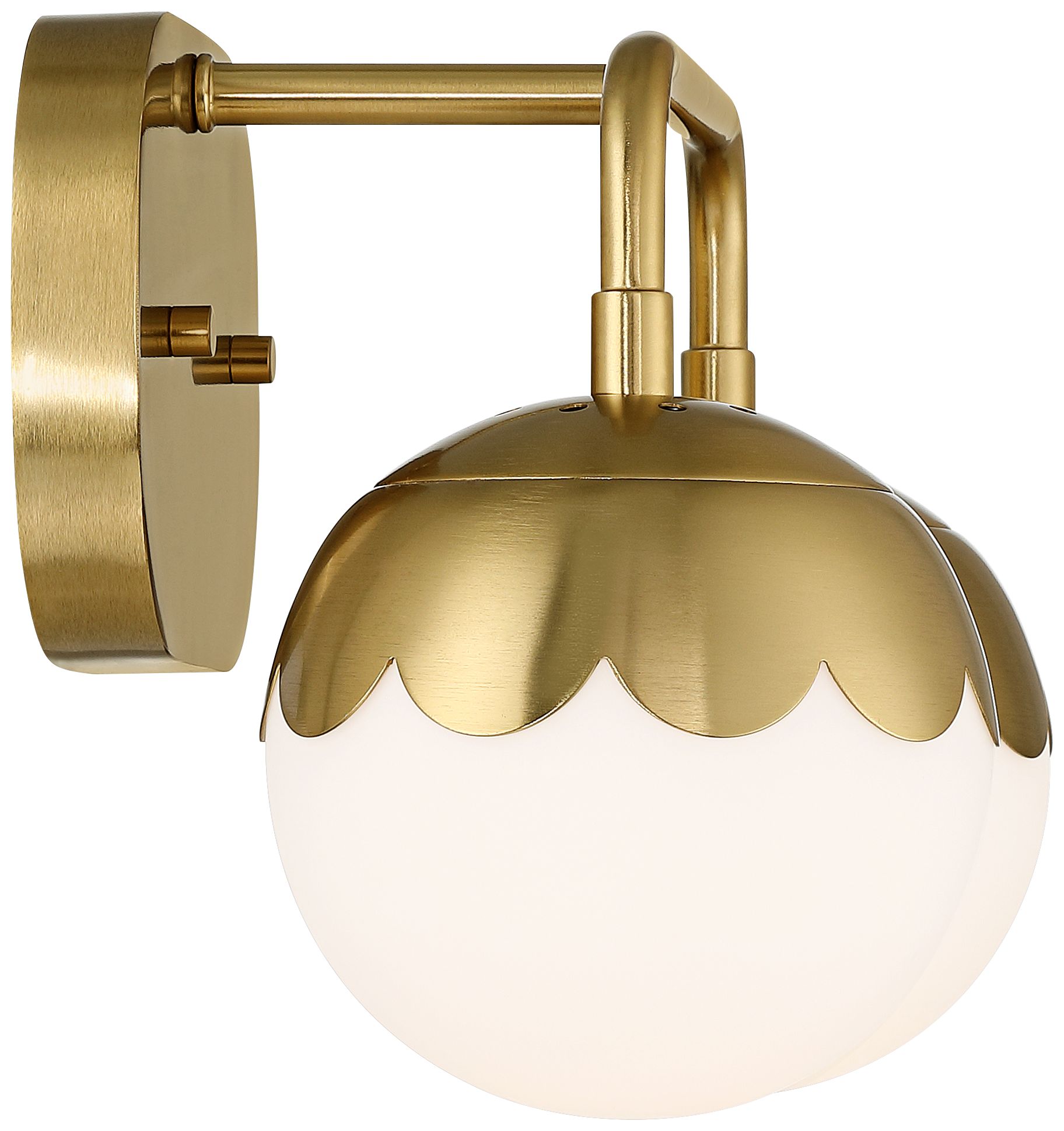 Image 7 Camila 14" Wide Antique Brass 2-Light Modern Bath Light more views