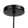 6_Camila 18" Wide Black and Brushed Brass LED Pendant Light more views