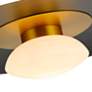 7_Camila 18" Wide Black and Brushed Brass LED Pendant Light more views