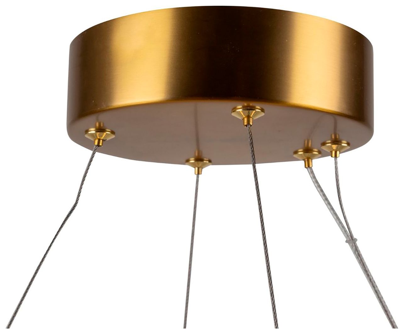 Image 5 Camila 19" Wide Brushed Brass Chandelier With Opal Alabaster Shade more views