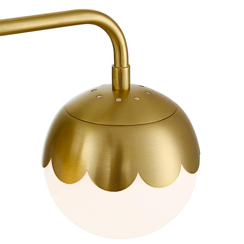Image 4 Camila 22 1/2" Wide Antique Brass 3-Light Bath Light more views
