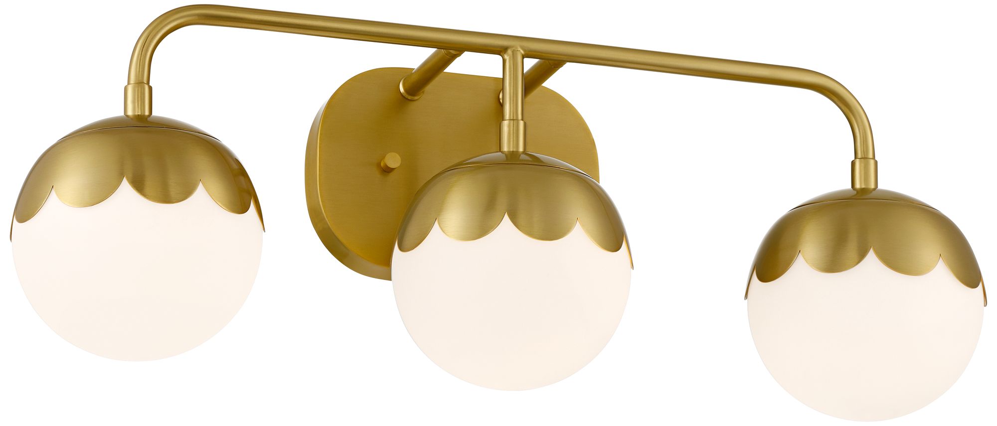 Watch A Video About the Camila Antique Brass 3 Light Bath Light