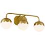 Watch A Video About the Camila Antique Brass 3 Light Bath Light