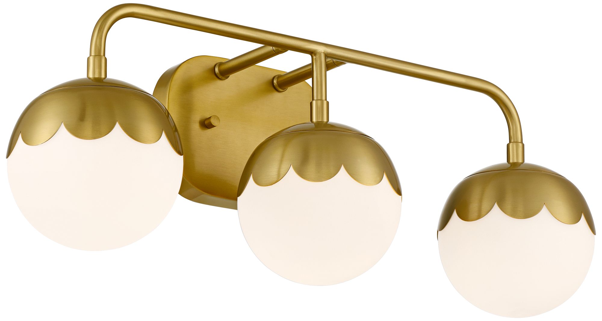 Watch A Video About the Camila Antique Brass 3 Light Bath Light
