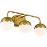 Watch A Video About the Camila Antique Brass 3 Light Bath Light