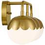Watch A Video About the Camila Antique Brass 3 Light Bath Light