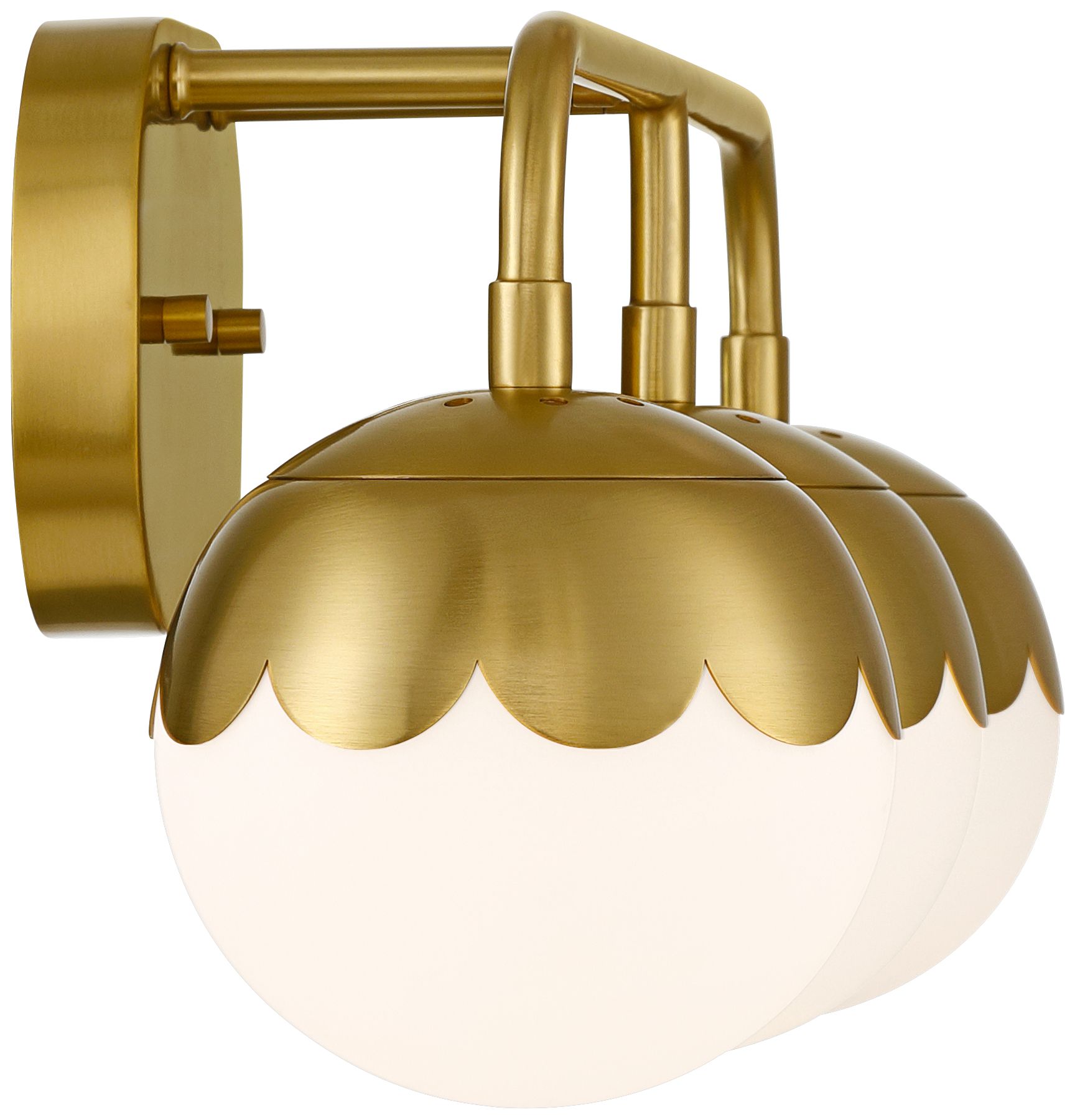 Watch A Video About the Camila Antique Brass 3 Light Bath Light