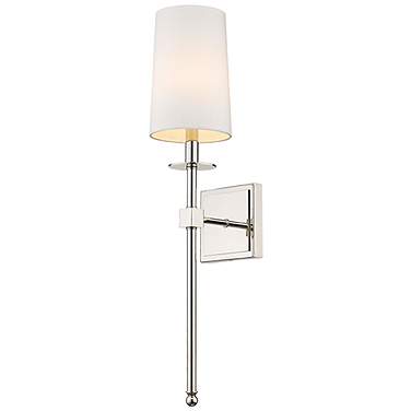 Camila 26" High Polished Nickel Wall Sconce