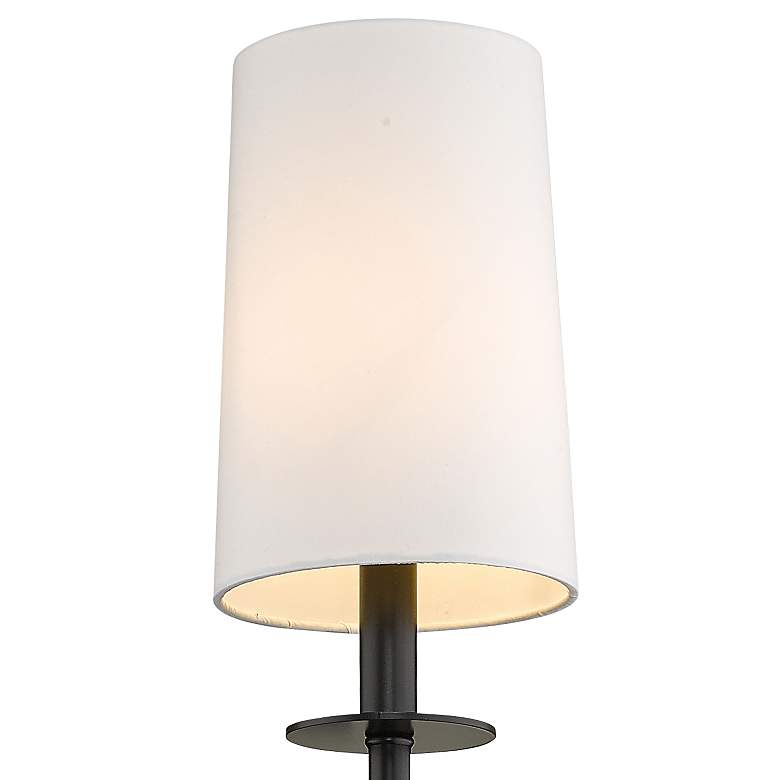 Image 2 Camila 26" High Matte Black Metal Wall Sconce more views