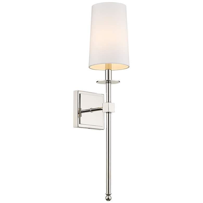 Image 1 Camila 26" High Polished Nickel Wall Sconce