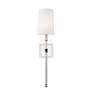 2_Camila 26" High Polished Nickel Wall Sconce more views