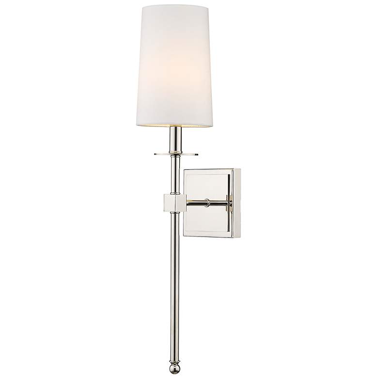 Image 4 Camila 26" High Polished Nickel Wall Sconce more views