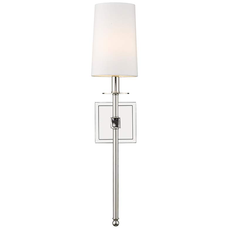 Image 5 Camila 26" High Polished Nickel Wall Sconce more views