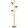 Camila 67" Antique Brass Globe 3-Light Tree Floor Lamp
