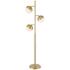 Camila 67" Antique Brass Globe 3-Light Tree Floor Lamp