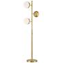 Watch A Video About the Camila Antique Brass Globe 3 Light Tree Floor Lamp